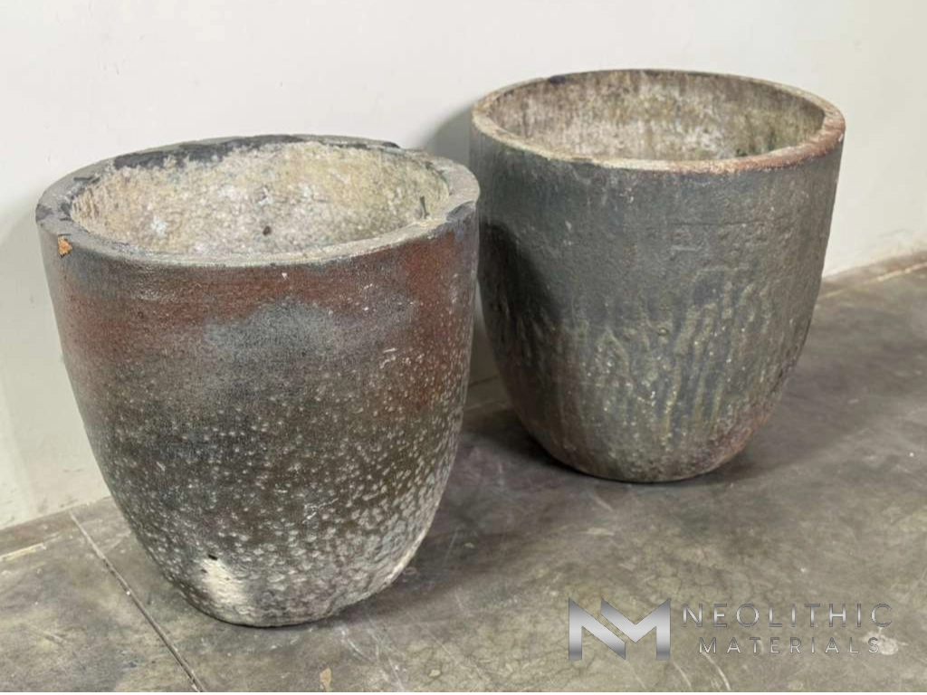 French Antique Foundry Crucibles (Pair) - Image 12
